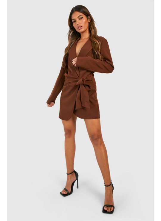 Сукня-піджак з драпіруванням спереду