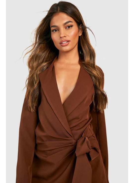 Сукня-піджак з драпіруванням спереду