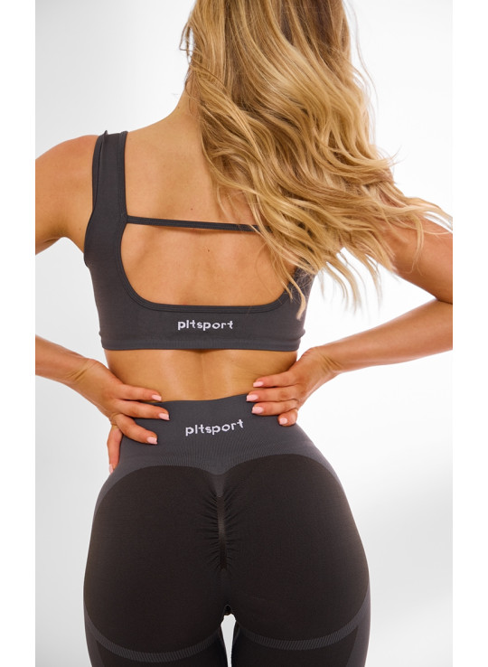 Безшовні легінси з високою талією та рюшами PLT SPORT