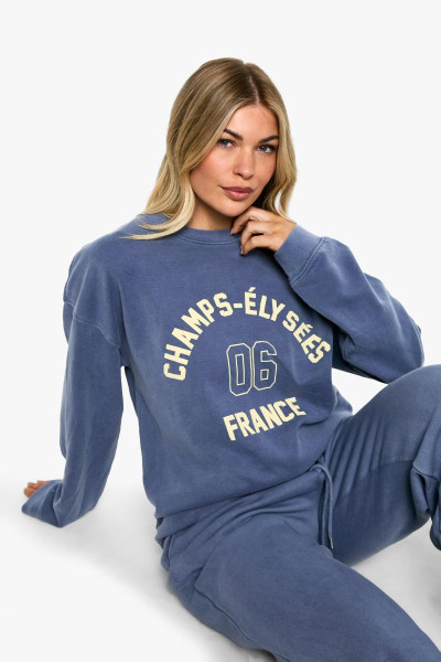 Величезний світшот Champs Elysees 06 Overcolored