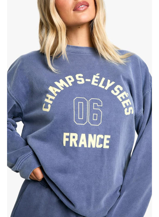 Величезний світшот Champs Elysees 06 Overcolored