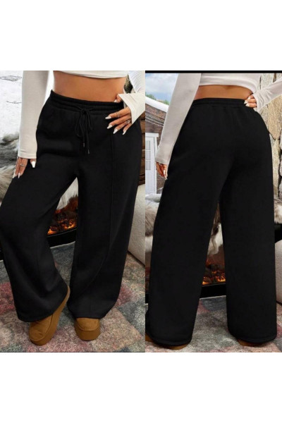 Штани палаццо на флісі 