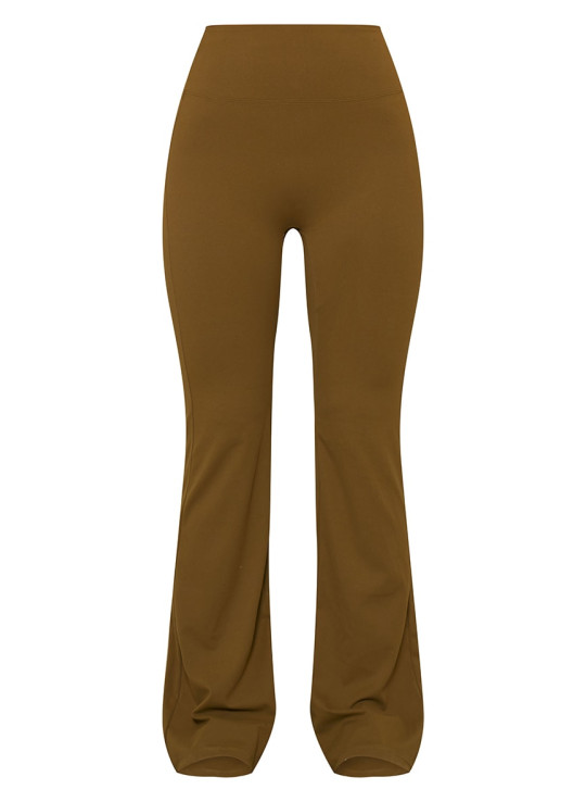 Кльоші для йоги з високою талією PLT SPORT Moss Green Sculpt