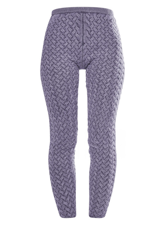 В'язані джинсові легінси Blue Cable