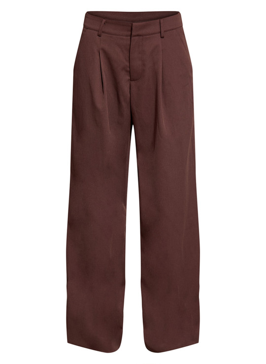 Темно -коричневий кравець тканого штангового штану