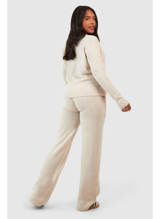 Додатковий бічний джемпер із зав’язкою та штани в поєднанні