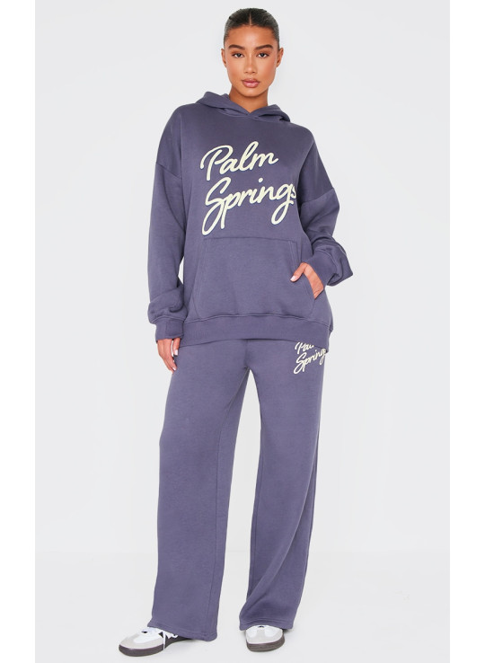 Військово -темно -прем'єр -пружини друку негабаритна толстовка