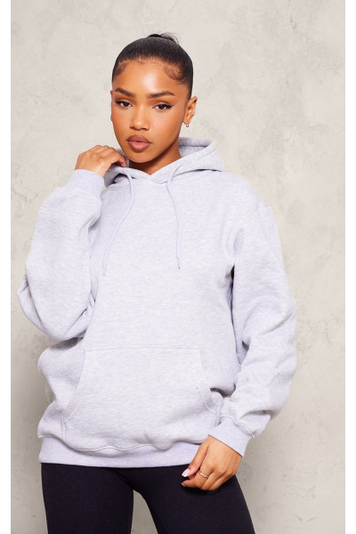 Попелясто-сіра толстовка великого крою