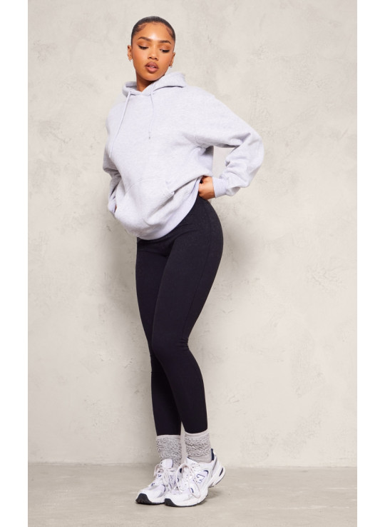 Попелясто-сіра толстовка великого крою