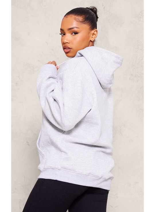 Попелясто-сіра толстовка великого крою