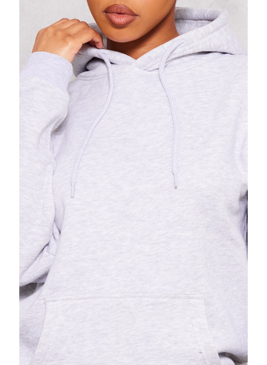 Попелясто-сіра толстовка великого крою