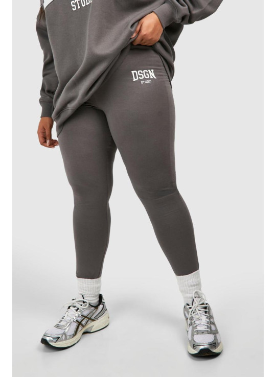Плюс спортивний костюм Dsgn Studio Slogan Legging