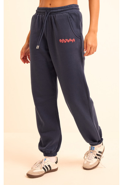 Опівночі синій PLT Studio Archive Puff Print Driftring манжетний пробіжок