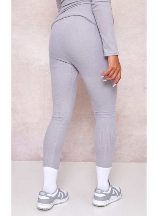  Сірі легінси в рубчик для вагітних