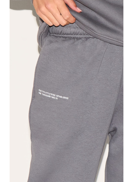 PrettyLittlething Logo Mocoal Grey EST 2012 манжетні пробіжки