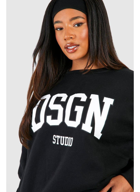 Плюс спортивний костюм Dsgn Studio Slogan Legging