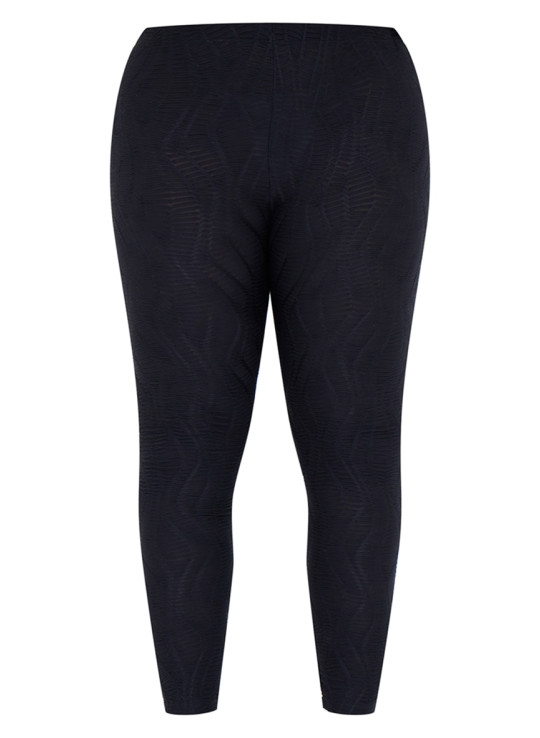 Чорні фактурні легінси з високою талією Shape