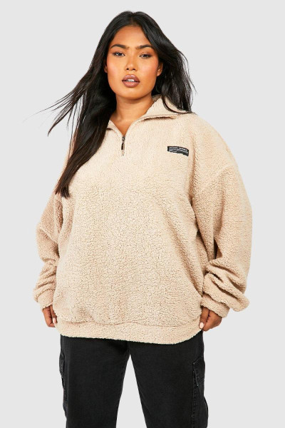 Светр Stone Plus Borg Funnel Neck Zip