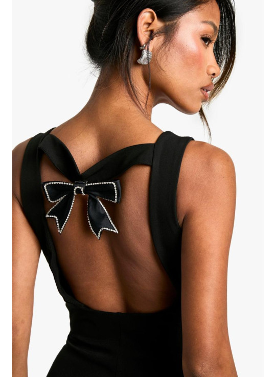 Міні-сукня Diamante з бантом