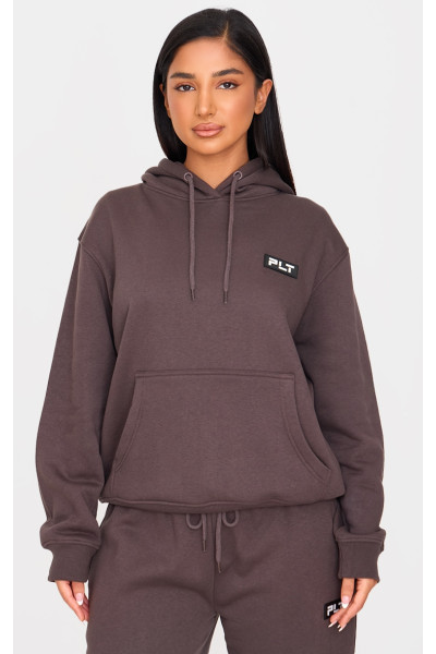 PrettyLittlething Petite Dearcoal Detail Detail негабаритна толстовка