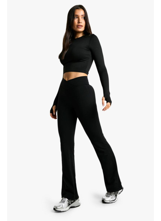 Високий обгортання високої талії преміум -активні спалахи