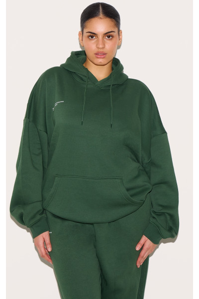 PrettyLittlething Plus Forest Green EST 2012 Надрукована велика толстовка