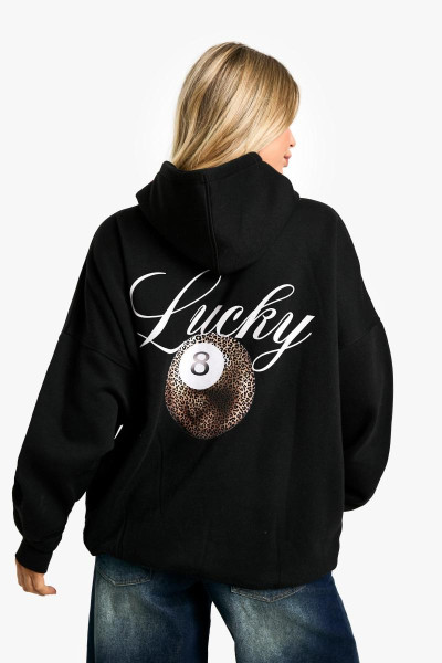 ОВЕРСАЙЗ-ХОЛСТОВКА З ПРИНТОМ LEOPARD LUCKY 8