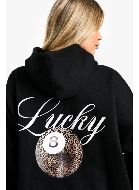 ОВЕРСАЙЗ-ХОЛСТОВКА З ПРИНТОМ LEOPARD LUCKY 8