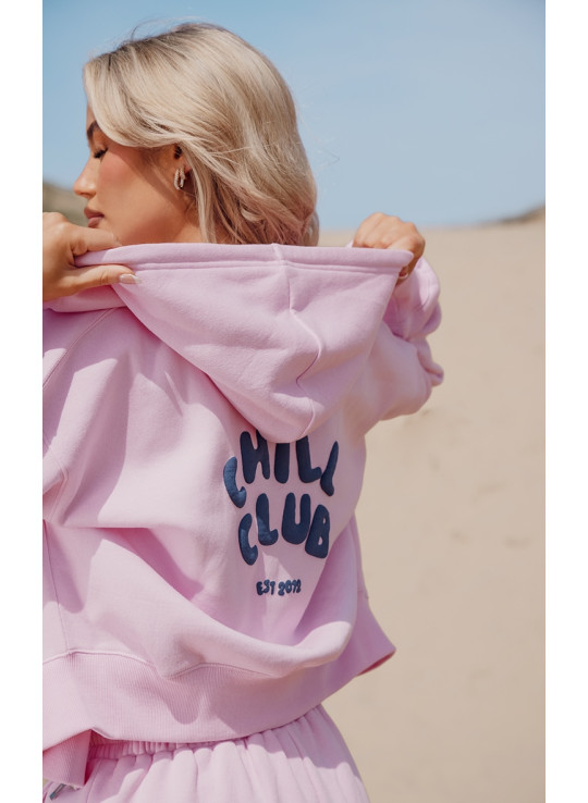 Куртка на блискавці з принтом Bubblegum Pink Chill Club Puff