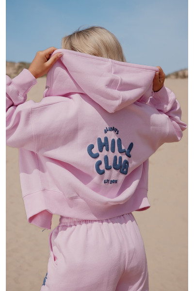 Куртка на блискавці з принтом Bubblegum Pink Chill Club Puff