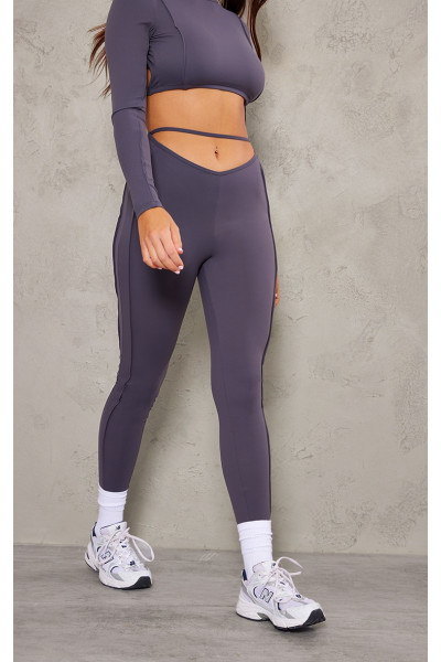 Спортивні легінси Charcoal Sculpt на ремінцях