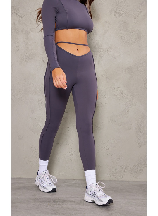 Спортивні легінси Charcoal Sculpt на ремінцях