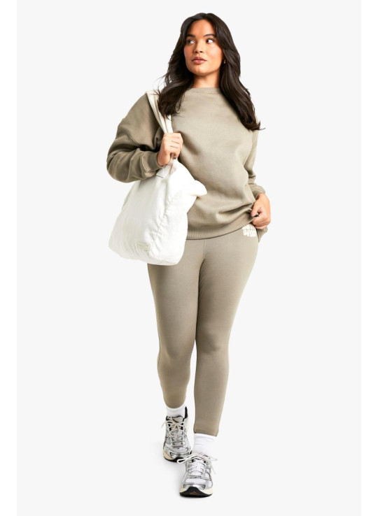Plus Dsgn Studio Sport Puff Print Світшот легінси Спортивний костюм