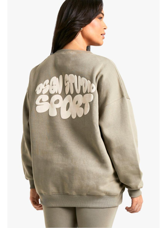 Plus Dsgn Studio Sport Puff Print Світшот легінси Спортивний костюм