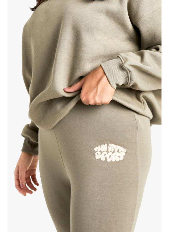 Plus Dsgn Studio Sport Puff Print Світшот легінси Спортивний костюм