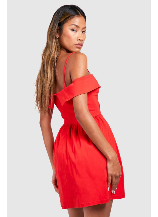 Міні-сукня Cold Shoulder Milkmaid