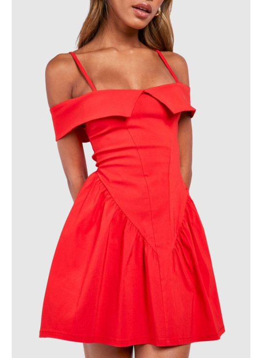 Міні-сукня Cold Shoulder Milkmaid